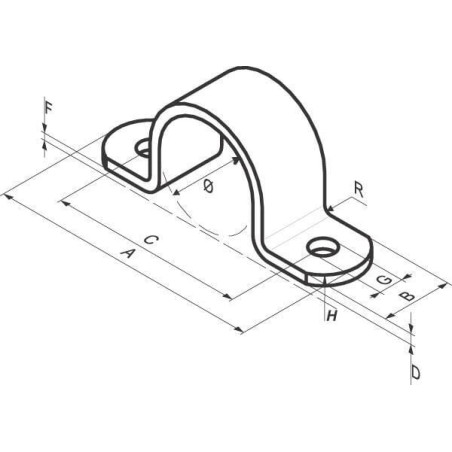 Attache UNIVERSEL 14760RVS