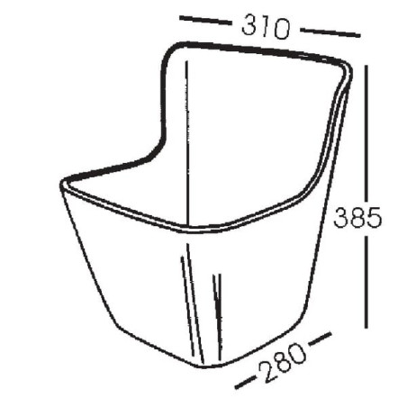 Auge à fixer 11,5L OK PLAST 1620100204
