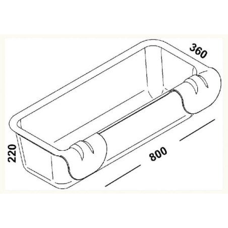 Auge à suspendre 80cm - 32L OK PLAST 1620100205