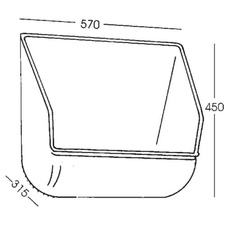 Auge à fixer 15L OK PLAST 1620100206