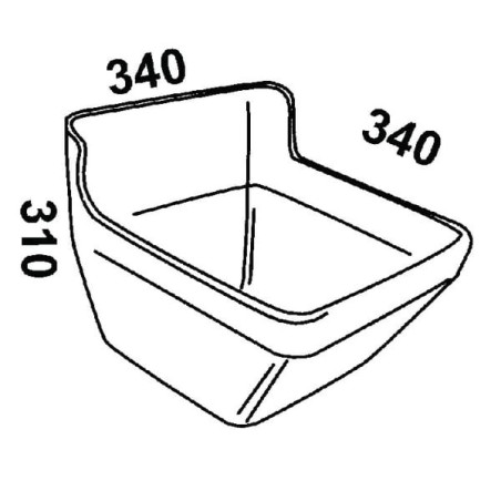 Auge à fixer 16L OK PLAST 1620100216