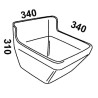 Auge à fixer 16L OK PLAST 1620100216