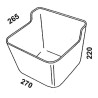Auge à fixer 7L OK PLAST 1620100217