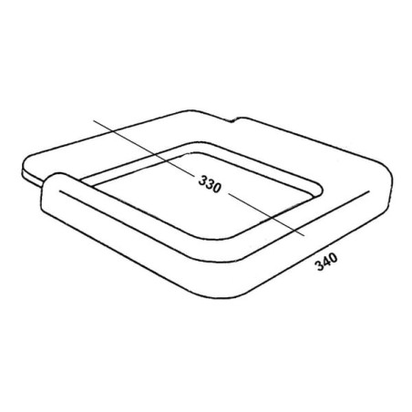 Bordure pour auge d'angle OK PLAST 1620100311
