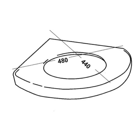 Bordure pour auge d'angle OK PLAST 1620100313