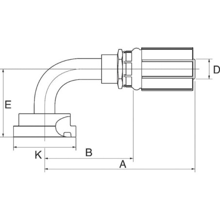 Raccord GATES 16G20FL90S