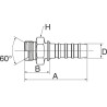 Raccord GATES 16GS16MBSPP