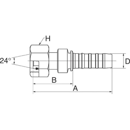 Raccord GATES 16GS28FDLORX