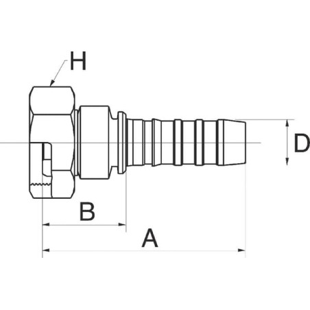 Raccord GATES 16GS34FFGX