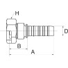 Raccord GATES 16GS34FFGX