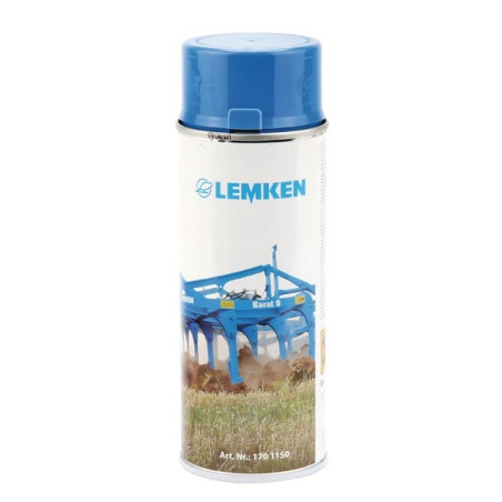 Bombe de peinture bleue 400mL LEMKEN 1701150