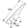 Aileron coutre à lame ALPINA 173323N