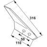 Aileron coutre à lame ALPINA 173324N