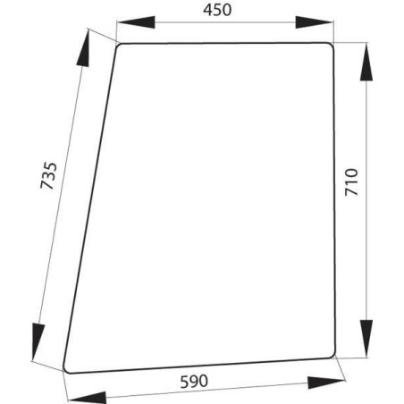 Vitre de porte UNIVERSEL 178810111130N