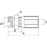 Raccord GATES 20G38MDH