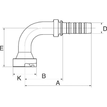 Raccord GATES 20GS20FLC90077