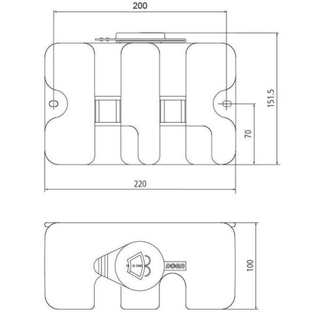 Réservoir de lave-glace DOGA 23220013000