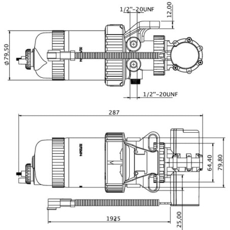 Pompe aspirante pour filtre à carburant UNIVERSEL 2325877KR