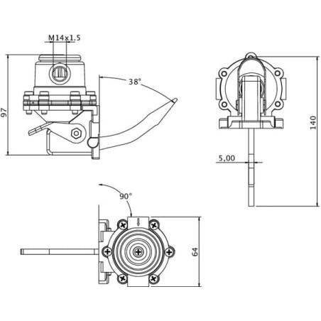 Pompe à carburant UNIVERSEL 245193000KR