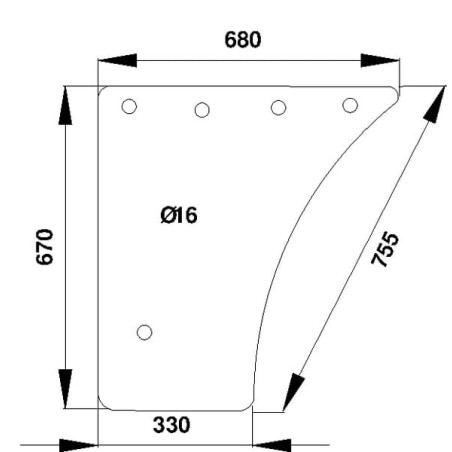 Vitre de porte UNIVERSEL 247811030960N