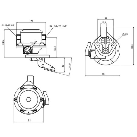 Pompe à carburant UNIVERSEL 2641338KR