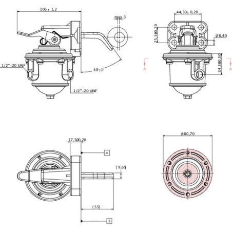 Pompe à carburant UNIVERSEL 2641720KR