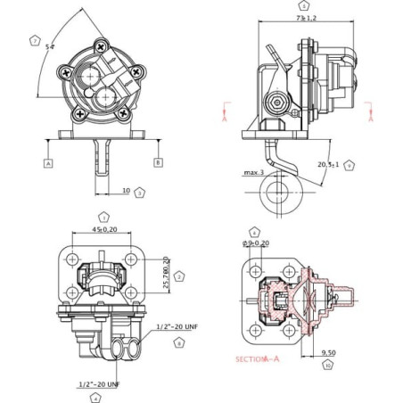 Pompe à carburant UNIVERSEL 2641808KR