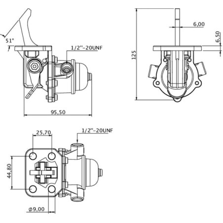 Pompe à carburant UNIVERSEL 2641A056KR