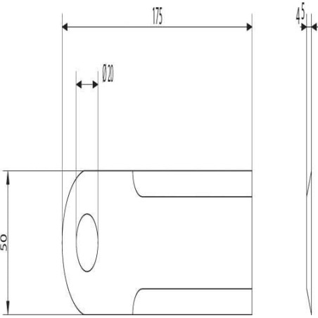 Couteau de broyeur UNIVERSEL 281415Z