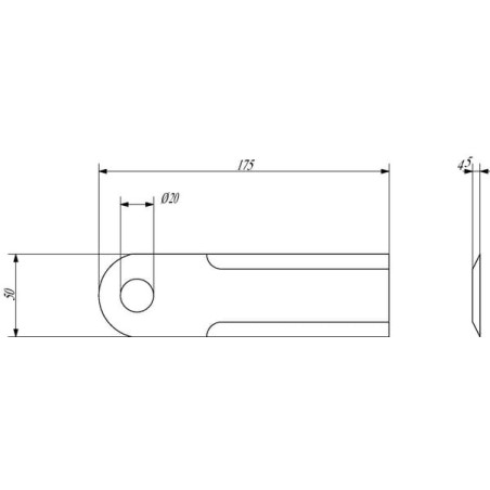 Couteau de broyeur UNIVERSEL 281415Z