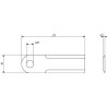Couteau de broyeur UNIVERSEL 281415Z