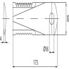 Couteau de broyeur UNIVERSEL 281440N
