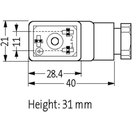 Fiche de raccord mâle MURR ELEKTRONIK 29805MSUDB10000000