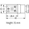 Fiche de raccord mâle MURR ELEKTRONIK 29805MSUDB10000000