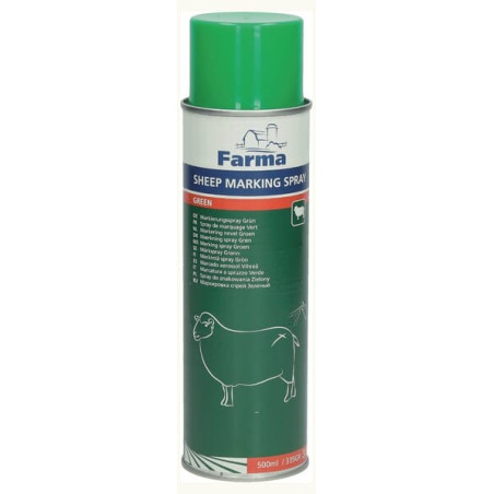 Spray de marquage des moutons vert 500mL FARMA 303032FA