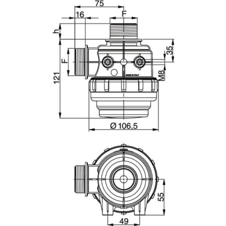 Filtre d'aspiration ARAG 3102052