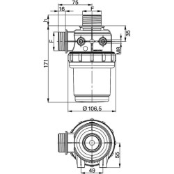Filtre d'aspiration ARAG 3122058