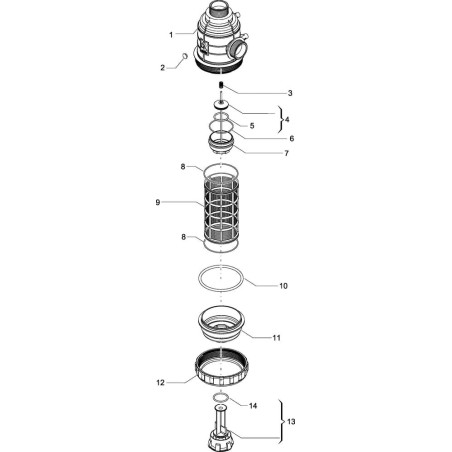 Filtre d'aspiration ARAG 3162563