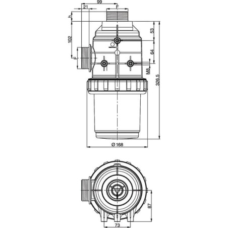Filtre d'aspiration ARAG 3172082