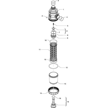 Filtre d'aspiration ARAG 31724F3