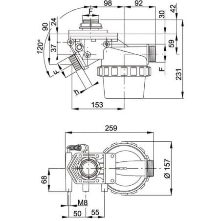 Filtre d'aspiration ARAG 318103