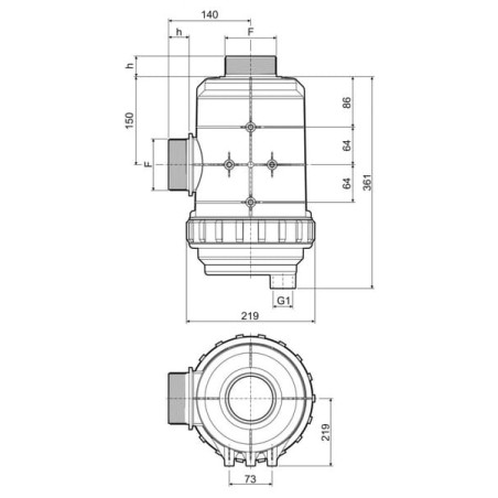 Filtre d'aspiration ARAG 319093