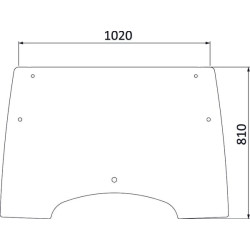Vitre de porte UNIVERSEL 3203100N