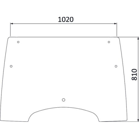 Vitre de porte UNIVERSEL 3203100N