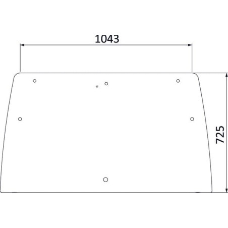 Vitre arrière UNIVERSEL 3203101N