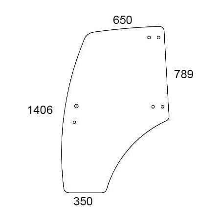Vitre de porte gauche UNIVERSEL 3203103N