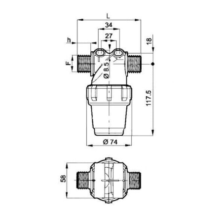 Filtre de pression ARAG 3222033
