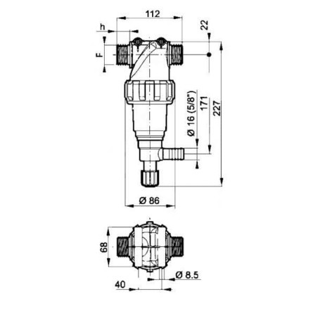 Filtre de pression ARAG 3224143