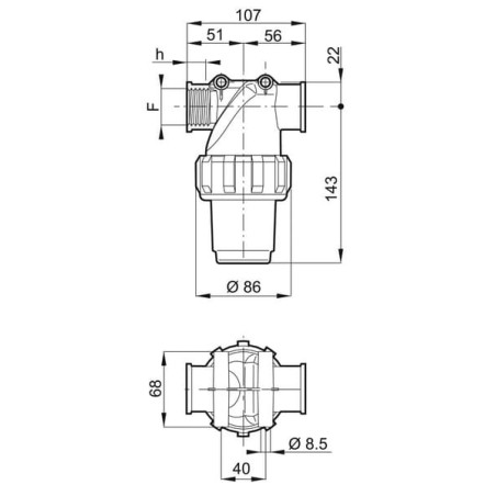 Filtre de pression ARAG 3244042