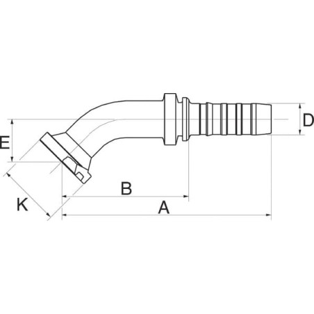 Raccord GATES 32GSP32FL45066